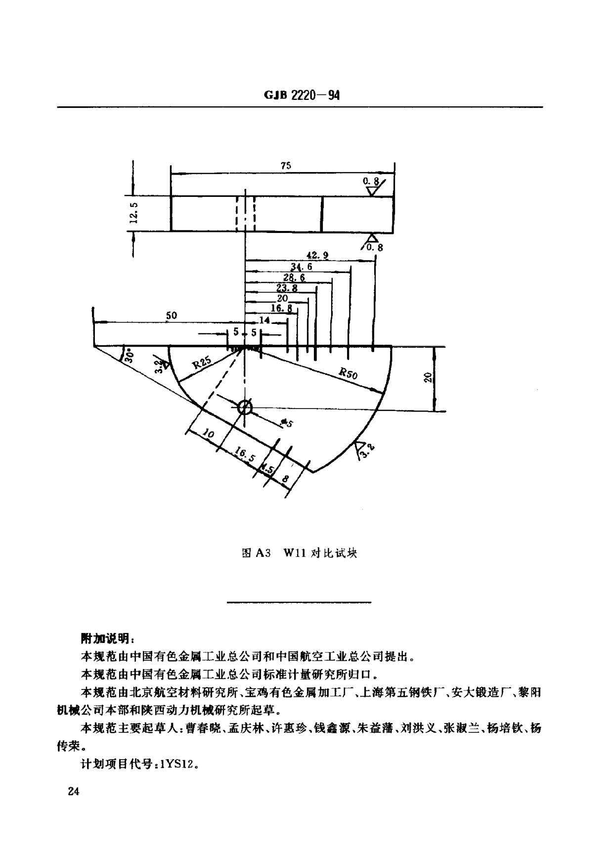 航空發(fā)動機用鈦合金餅環(huán)坯規(guī)范國軍標(biāo) GJB2220-94 航空發(fā)動機用鈦合金餅環(huán)坯規(guī)范國軍標(biāo) GJB2220-94